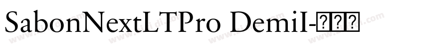 SabonNextLTPro DemiI字体转换 SabonNextLTPro DemiI字体转换